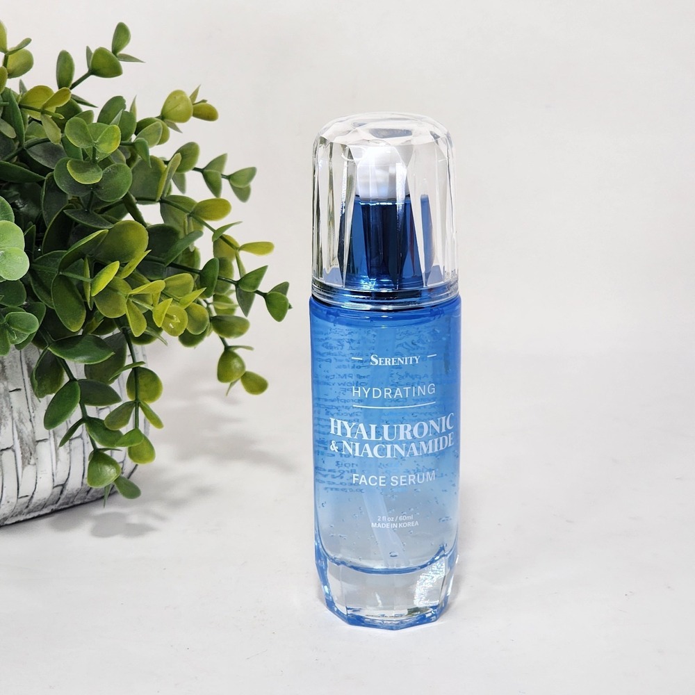 Serenity Hydrating Face Serum with Hyaluronic & Niacinamide ~ 2 fl oz / 60 mL